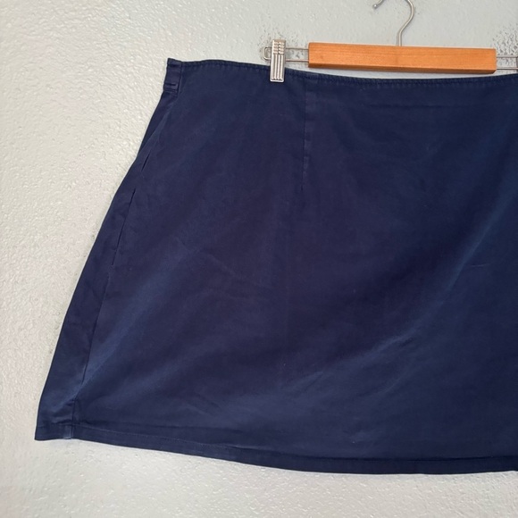 ModCloth Grammar Glam Navy Side Button Retro Mini Skirt Sz 26 Twee Retro - Picture 5 of 11